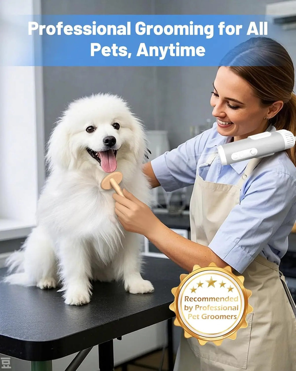 Pet Grooming Dog Hair Dryer Water Blowing Machine Neck Hang