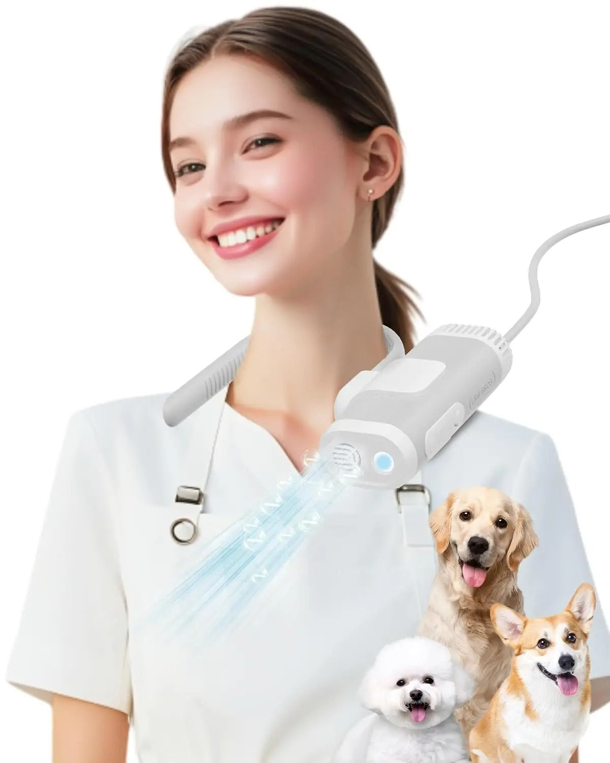 Pet Grooming Dog Hair Dryer Water Blowing Machine Neck Hang
