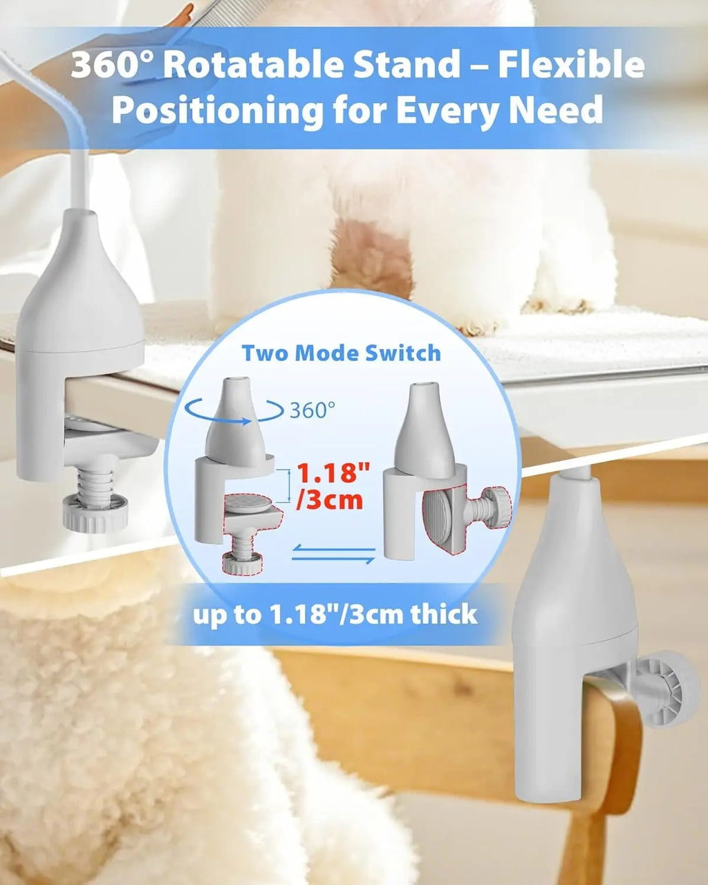 Pet Grooming Dog Hair Dryer Water Blowing Machine Neck Hang